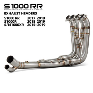 Collecteurs d'échappement <span class=keywords><strong>S1000R</strong></span> pour <span class=keywords><strong>BMW</strong></span> S1000RR S1000 R RR <span class=keywords><strong>XR</strong></span> S1000XR M1000XR 2015-2019 – Tuyaux d'échappement moto compatibles avec silencieux OEM - Product Image 1