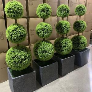 Árboles de Ciprés <span class=keywords><strong>Italiano</strong></span> Artificiales Personalizados, Topiario Falso de Grado Comercial, Plantas Decorativas de Plástico de 180-240 cm para Jardín y Cementerio - Product Image 2