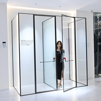 Meilleure vente 2-en-1 cadre en verre trempé transparent enceinte de douche cadre en acier inoxydable pour une utilisation en appartement design moderne 5 ans