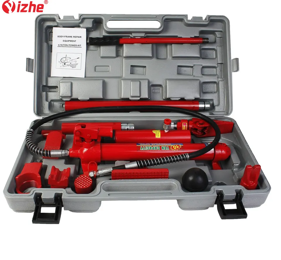 Trolley Jack Low Profile Hydraulische Floor Porta Power Hydraulische Body Frame Reparatie Tools Jacks Hot Verkoop 10 Ton Auto Jack