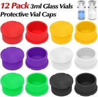 Capuchon en silicone pour flacon d'insuline de 3 ml, capuchon de protection anti-poussière pour flacons d'injection en verre de laboratoire, couvercle en silicone réutilisable