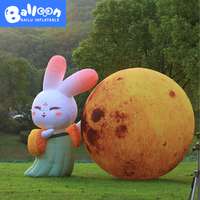 Chang'e et la Lune gonflables personnalisés pour la célébration des festivals, l'affichage en place publique, la décoration d'activités commerciales