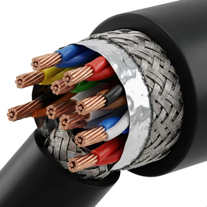 Cable de Instrumentación con Conductor de Cobre, Revestimiento de <span class=keywords><strong>PVC</strong></span>, Doble Blindaje de Lámina de Aluminio y Trenzado, para Automatización Industrial, Control de Señales VFD - Product Image 2