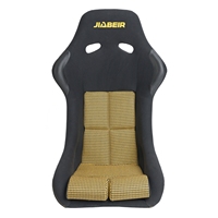 Siège sport universel JBR9001 réglable en PVC noir et daim jaune pour Alphard, Vito, Land Cruiser – Siège baquet de course pour voiture et jeux vidéo
