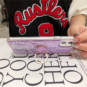 Cô Gái Long Lanh Bắt Đầu Rõ Ràng Vòng Tay Đứng Trường Hợp Đối Với <span class=keywords><strong>iPhone</strong></span> 16 Pro Max Điện Thoại Di Động Cover Quay Lại Keo Epoxy Nhà Ở Thuận Tiện Phong Cách - Product Image 5