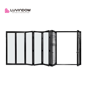 Luvindow bifoldドア折りたたみ式シームレスな流れ、省スペースの大胆なモダンなテラスガーデン用 - Product Image 1