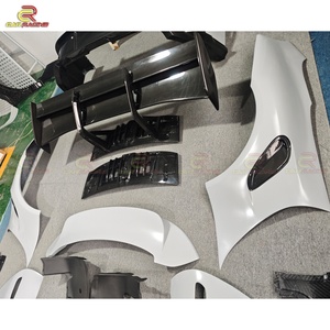 ชุดแต่งคาร์บอนไฟเบอร์แห้งสไตล์ GT3RS สำหรับ Porsche Carrera 992 911 ปี 2018-2024 ประกอบด้วยฝากระโปรง กันชนหน้า-หลัง สปอยเลอร์ และสเกิร์ตข้าง - Product Image 3