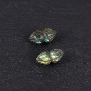Natural <b>Rainbow</b> Labradorite 8x16mm Double Onion Fancy Cut Loose Gemstones Third Party Certified Wholesale Gopika Exports - Product Image 4