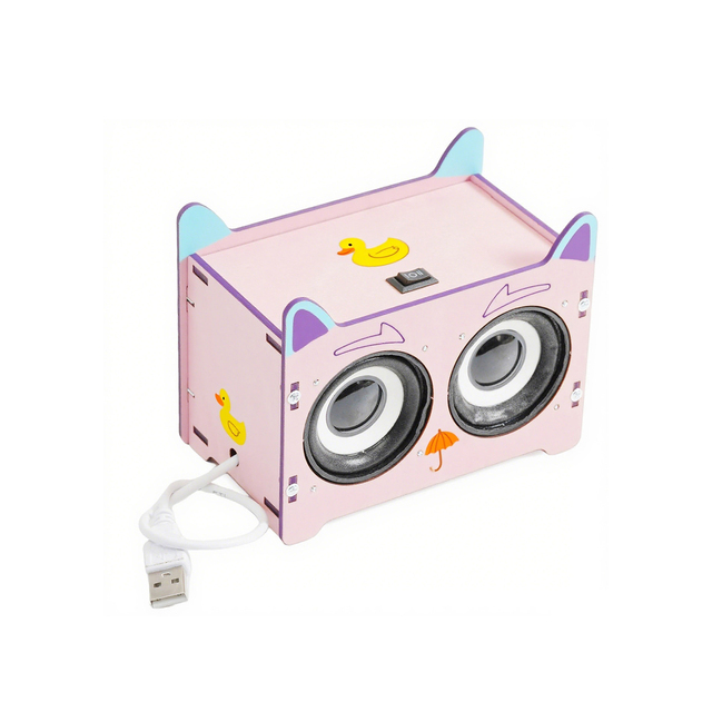 New Design Electronic Sound Amplifier DIY for Blue Tooth Speaker Cartoon-Shaped Science Toys for Education and School Projects
