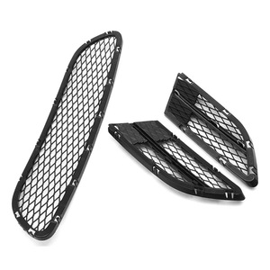 Grille inférieure de pare-chocs avant, cadre de phare antibrouillard, kit de grille en plastique ABS pour BMW Série 3 E90 E91 - Product Image 2