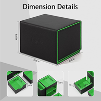 Plateau de jeu en cuir PU de haute qualité avec logo personnalisé, étui de rangement pliable pour dés, idéal pour les jeux de rôle de table