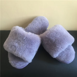 ผลิตภัณฑ์ดูแลรถยนต์ รองเท้าแตะหนังแกะแท้สำหรับผู้หญิง - Product Image 1