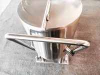 Système de nettoyage CIP 50L 100L 200L en acier inoxydable 304 avec pompe de nettoyage à roulettes universelles pour brasserie, brassage de bière avec PID