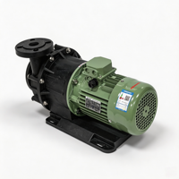 Pompe à eau électrique industrielle en plastique PP+GF KDG-J16 3 hp, pompe centrifuge à entraînement magnétique, résistante à la corrosion aux acides et aux alcalis