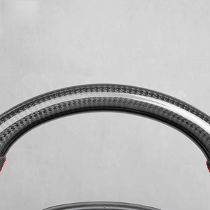 Volant en fibre de carbone haute brillance pour <span class=keywords><strong>Dodge</strong></span> Challenger <span class=keywords><strong>Charger</strong></span> 2015-2023, cuir perforé résistant <span class=keywords><strong>à</strong></span> la transpiration, personnalisé - Product Image 3
