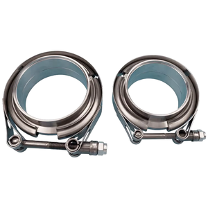 Raccord en <span class=keywords><strong>V</strong></span> mâle/femelle en acier inoxydable 304 poli, 2,75 pouces (70 mm), collier de serrage standard pour tuyau - Product Image 1