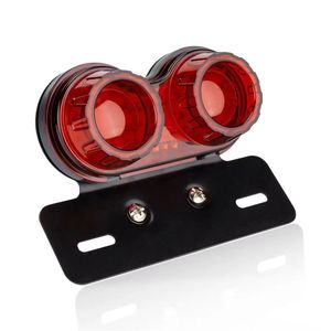 Luz trasera LED para motocicleta Sx, 12V, doble redonda, señal de giro retro, ajuste universal para modelos Harley - Product Image 3