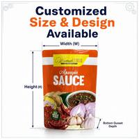 Sachets refermables personnalisés recyclables pour sauces africaines, piments, chewing-gums, lait et aliments nigérians et ouest-africains