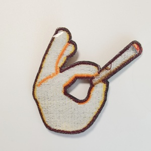 Fer sur les cigarettes brodées de Cowbot et le <span class=keywords><strong>patch</strong></span> de <span class=keywords><strong>tabac</strong></span> pour la décoration de sac de chapeau de vêtements - Product Image 5