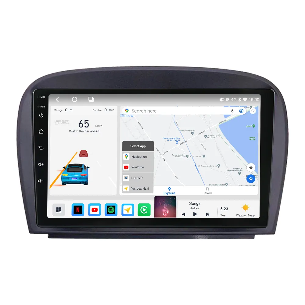 MEKEDE M6 3D 2K Android Autoradio Player Multimedia GPS Für Mercedes SL R230 SL350 SL500 SL55 SL600 SL65 2001-2007