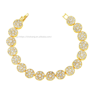 Three-dimensional Full Plum Blossom Shape Men's <b>Bracelet</b> Hipster Cool Nightclub Decoration <b>Bracelet</b> Tanjing - Product Image 1