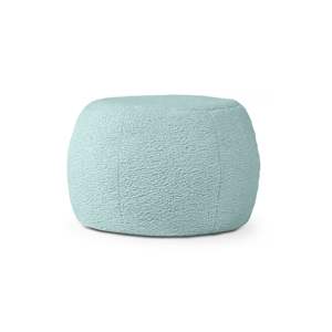 DB Jaxx Ellis Mineral Green Ottoman Shearling Pouf Faux-Lamb Design intérieur moderne avec fonction amovible pour bébés et enfants - Product Image 1