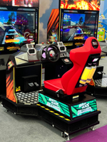 Simulateur de conduite 43 pouces, machine d'arcade, équipement de jeu de course commercial pour centre de divertissement familial