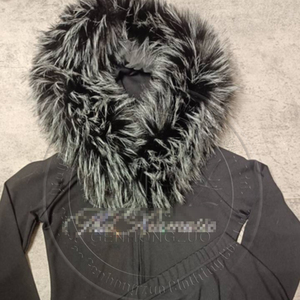 เสื้อแจ็คเก็ตขนเฟอร์ผู้หญิงปี 2026 สไตล์สตรีทแวร์ Y2k เสื้อฮู้ดครอปแขนยาวขนเฟอร์ และชุดวอร์มขายาว - Product Image 5