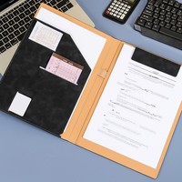 Porte-documents en cuir A4 avec presse-papiers, porte-cartes en PU, boucle pour stylo, logo personnalisé, fournisseurs en gros, porte-documents de bureau