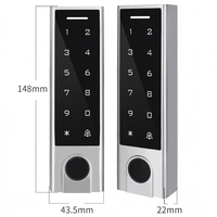 Tuya IP66 Wasserdichter Metall-Fingerabdruck-Zugangscontroller EM MF Karte Temporärer Code Touch-Tastatur für Apartment-Außentor