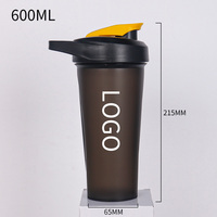 Bouteille de sport portable pour shaker de protéines, avec flux d'eau direct, compatible lave-vaisselle, en PP sans BPA, anti-fuite, pour adultes