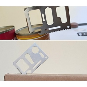 Carte multifonction 46-en-1 en acier inoxydable – Mini-outil de survie portable et durable pour l'extérieur, léger, EDC, personnalisable avec logo - Product Image 4