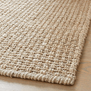 Alfombra de Lana de Color Sólido Minimalista, Mezcla de Tonos Neutros, Absorbente de Sonido, Antideslizante, Cubierta de Piso Moderna y Elegante - Product Image 4