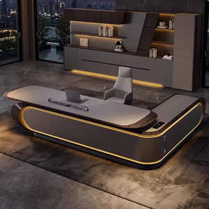 Muebles <span class=keywords><strong>de</strong></span> Oficina <span class=keywords><strong>de</strong></span> Lujo y Escritorio con Gabinete, Ideal para Trabajo <span class=keywords><strong>de</strong></span> Oficina y Oficina en Casa - Product Image 3