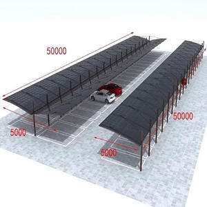 알루미늄 다기능 차고 알루미늄 카포트 모던 디자인 차량 캐노피 주차장 - Product Image 2