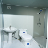 Conteneur préfabriqué de luxe WC portable extérieur préfabriqué remorque mobile de toilette à vendre