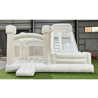 Prix Abordable Château Gonflable Commercial Hupfburg Toboggan Aquatique Gonflable Combiné pour Enfants
