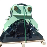 Compacteur de plaques hydraulique pour excavatrice 6-9T, compacteur vibrant pour sols et bétons, option moteur simple/double, homologué CE
