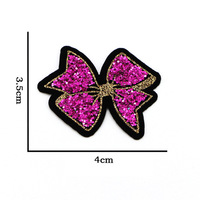 Couture Applique Fer sur Patch Chemise Chaussures Sacs Chapeaux Diy Accessoires Rose Coeur Sequin Vêtements Patches