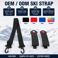 Sangle de rangement réglable en nylon EVA durable avec fermeture auto-agrippante pour ski