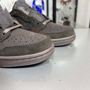 Chaussures de basket-ball de luxe 2026, qualité supérieure, style rétro inspiré de Travis Scott, marron et blanc, pour hommes, confortables, mode, sport - Product Image 1