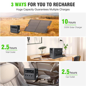 Station d'alimentation solaire portable 2000W, prix, 110V 220V, station d'alimentation solaire portable, station d'alimentation par batterie pour extérieur - Product Image 6
