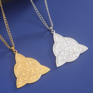 Myshape Triple Moon Goddess Triquetra Necklace Knot Pendant <strong>Irish</strong> Amulet Wiccan Witchcraft <strong>Jewelry</strong> Stainless Steel 2025 - Product Image 4