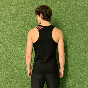 Débardeurs côtelés de sport pour hommes grandes tailles, roses, de qualité supérieure - Product Image 3