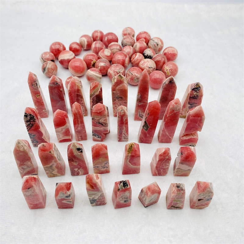 Natural Rhodochrosite Tower Quartz Rhosochrosite Crystal