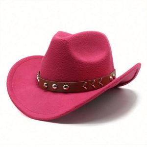 Chapeau Fedora en feutre unisexe, sombrero, chapeau western personnalisé, chapeau de cowboy en feutre - Product Image 4