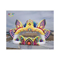 Tente de Scène Gonflable Papillon de 16m pour Concerts et Événements - Cabine DJ - Offre Spéciale