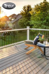 Tarima de WPC para Exteriores Resistente al Agua, con Vigas de Acero, Revestimiento de Madera y Plástico Compuesto, Tablero de Madera y Plástico Compuesto - Product Image 3