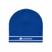 Casquette en acrylique unie avec logo brodé personnalisé, design à bordure contrastée, bonnet unisexe