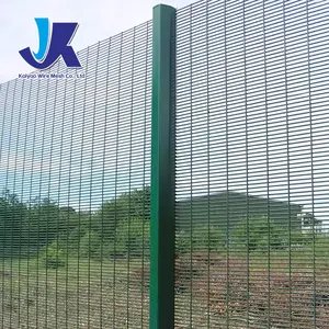 358 pagar anti pendakian keamanan tinggi penjara kawat clearvu kawat jala logam 3d 2.4meter panel galvanis Taman Buaya